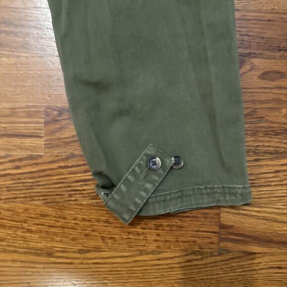 H&M Women’s Cargo Pants Green 14 Carpenter - Picture 13 of 15